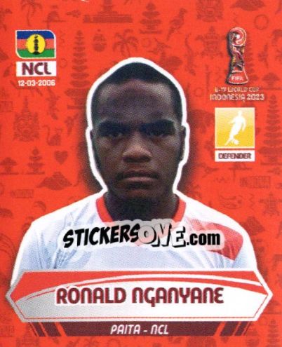 Sticker RONALD NGANYANE - FIFA U-17 WORLD CUP INDONESIA 2023
 - INNOVA