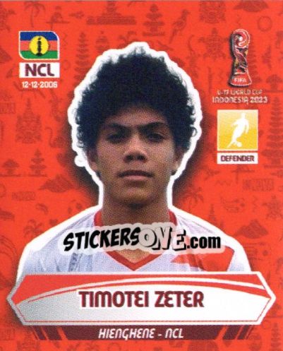 Cromo TIMOTEI ZETER - FIFA U-17 WORLD CUP INDONESIA 2023
 - INNOVA