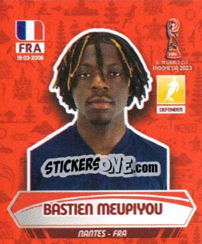 Sticker BASTIEN MEUPIYOU - FIFA U-17 WORLD CUP INDONESIA 2023
 - INNOVA