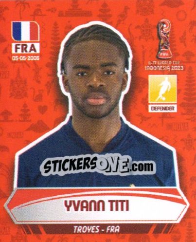Sticker YVANN TITI - FIFA U-17 WORLD CUP INDONESIA 2023
 - INNOVA