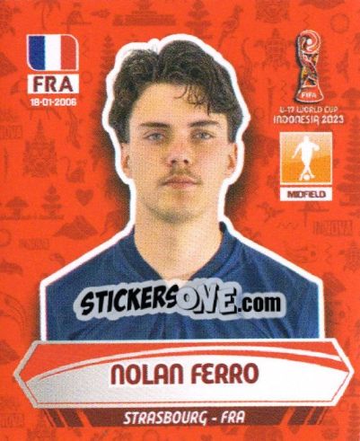Sticker NOLAN FERRO - FIFA U-17 WORLD CUP INDONESIA 2023
 - INNOVA
