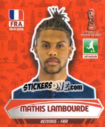 Figurina MATHIS LAMBOURDE - FIFA U-17 WORLD CUP INDONESIA 2023
 - INNOVA