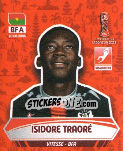 Sticker ISIDORE TRAORE' - FIFA U-17 WORLD CUP INDONESIA 2023
 - INNOVA