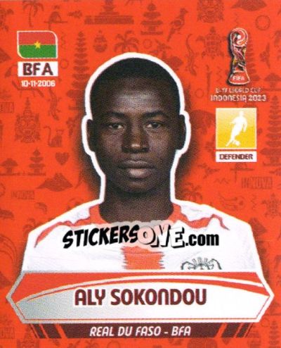 Sticker ALY SOKONDOU - FIFA U-17 WORLD CUP INDONESIA 2023
 - INNOVA