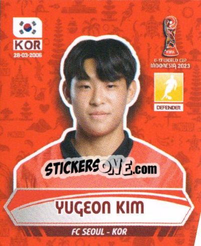 Sticker YUGEON KIM - FIFA U-17 WORLD CUP INDONESIA 2023
 - INNOVA