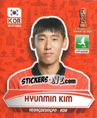 Sticker HYUNMIN KIM - FIFA U-17 WORLD CUP INDONESIA 2023
 n. 330 - INNOVA