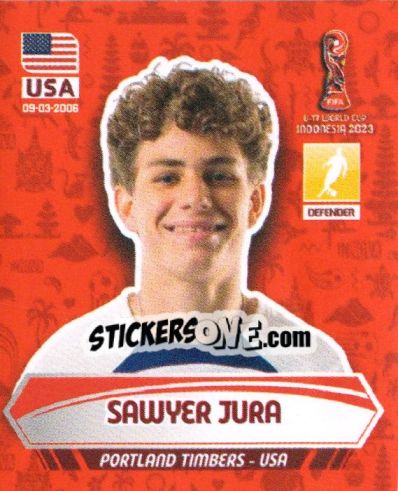 Figurina SAWYER JURA - FIFA U-17 WORLD CUP INDONESIA 2023
 - INNOVA