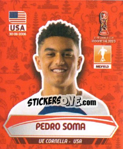 Sticker PEDRO SOMA - FIFA U-17 WORLD CUP INDONESIA 2023
 - INNOVA