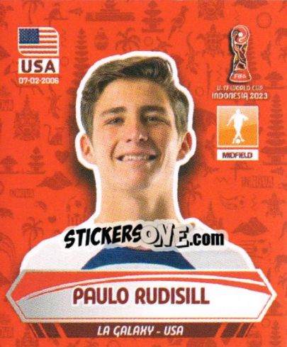 Cromo PAULO RUDISILL - FIFA U-17 WORLD CUP INDONESIA 2023
 - INNOVA