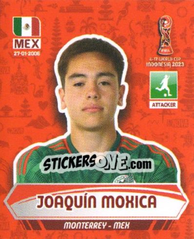 Sticker JOQUIN MOXICA - FIFA U-17 WORLD CUP INDONESIA 2023
 - INNOVA