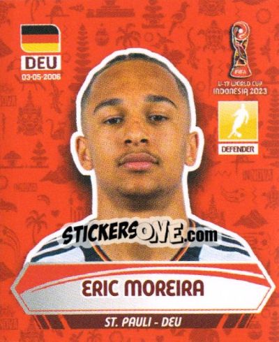 Sticker ERIC MOREIRA - FIFA U-17 WORLD CUP INDONESIA 2023
 - INNOVA
