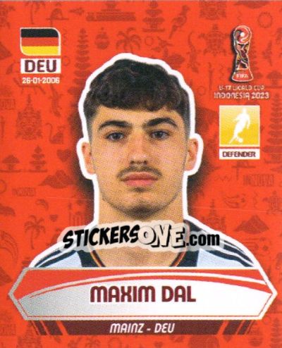 Sticker MAXIM DAL - FIFA U-17 WORLD CUP INDONESIA 2023
 - INNOVA