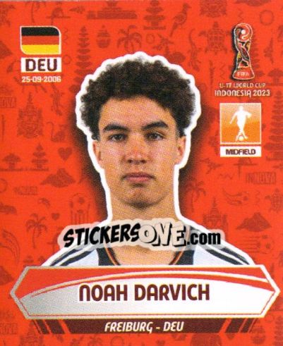 Sticker NOAH DARVICH - FIFA U-17 WORLD CUP INDONESIA 2023
 - INNOVA
