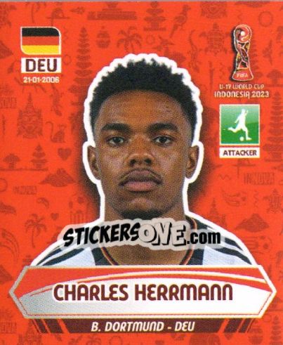 Cromo CHARLES HERRMANN - FIFA U-17 WORLD CUP INDONESIA 2023
 - INNOVA