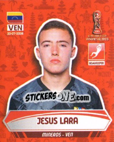 Sticker JESUS LARA - FIFA U-17 WORLD CUP INDONESIA 2023
 - INNOVA