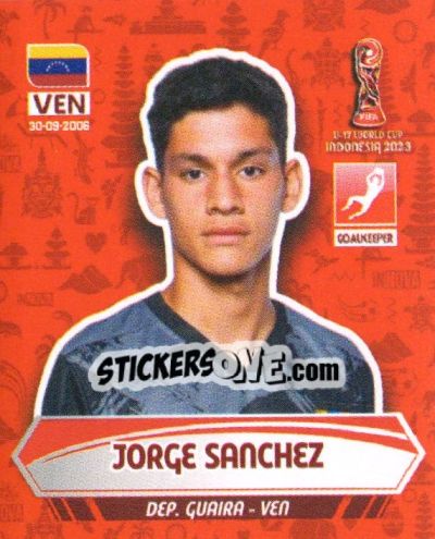 Sticker JORGE SANCHEZ - FIFA U-17 WORLD CUP INDONESIA 2023
 n. 387 - INNOVA