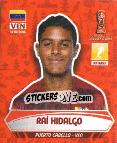 Sticker RAI HIDALGO - FIFA U-17 WORLD CUP INDONESIA 2023
 - INNOVA