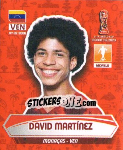 Sticker DAVID MARTINEZ - FIFA U-17 WORLD CUP INDONESIA 2023
 - INNOVA