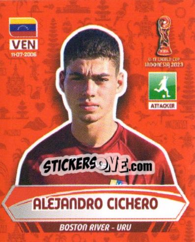 Sticker ALEJANDRO CHICHERO - FIFA U-17 WORLD CUP INDONESIA 2023
 - INNOVA