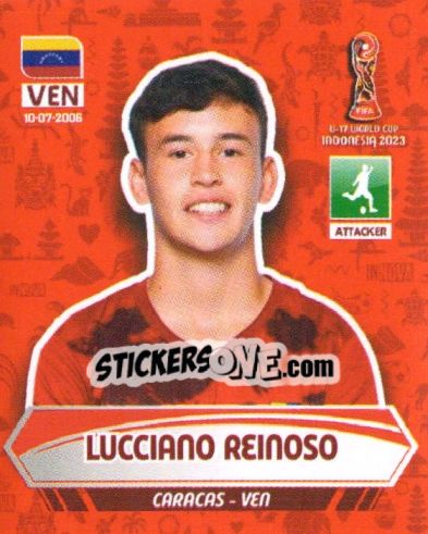 Sticker LUCCIANO REINOSO - FIFA U-17 WORLD CUP INDONESIA 2023
 - INNOVA