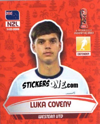 Sticker LUKA COVENY - FIFA U-17 WORLD CUP INDONESIA 2023
 - INNOVA