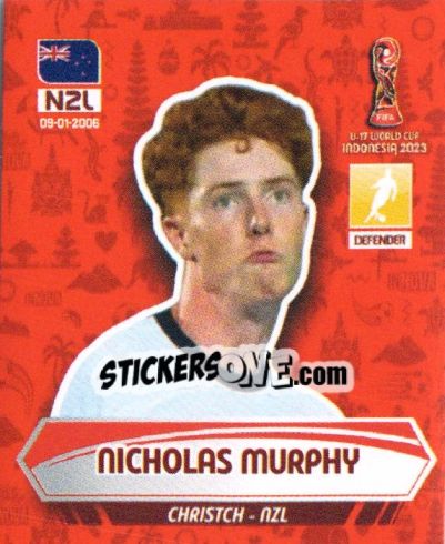 Sticker NICHOLAS MURPHY - FIFA U-17 WORLD CUP INDONESIA 2023
 - INNOVA