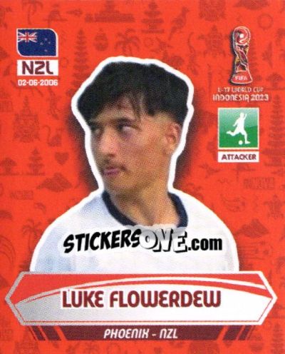 Sticker LUKE FLODERWEUC - FIFA U-17 WORLD CUP INDONESIA 2023
 - INNOVA