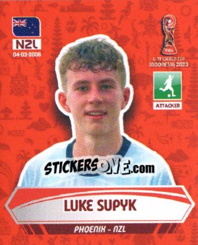 Sticker LUKE SUPYK - FIFA U-17 WORLD CUP INDONESIA 2023
 - INNOVA