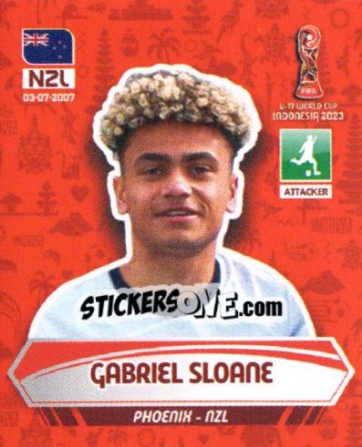 Sticker GABRIEL SLOANE - FIFA U-17 WORLD CUP INDONESIA 2023
 - INNOVA