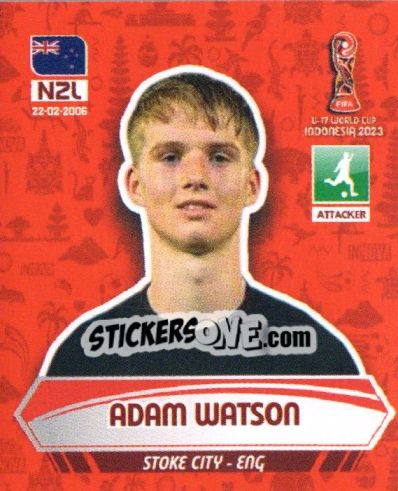 Sticker ADAM WATSON - FIFA U-17 WORLD CUP INDONESIA 2023
 - INNOVA