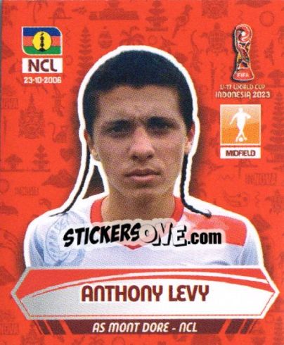 Cromo ANTHONY LEVY - FIFA U-17 WORLD CUP INDONESIA 2023
 - INNOVA