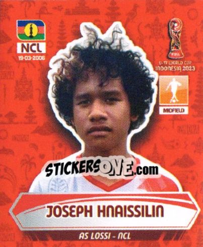 Sticker JOSEPH HNAISSILIN - FIFA U-17 WORLD CUP INDONESIA 2023
 - INNOVA