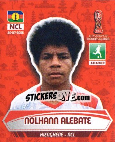 Sticker NOLHANN ALEBATE - FIFA U-17 WORLD CUP INDONESIA 2023
 - INNOVA