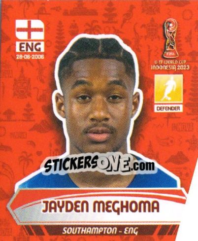 Cromo JAYDEN MEGHOMA - FIFA U-17 WORLD CUP INDONESIA 2023
 - INNOVA