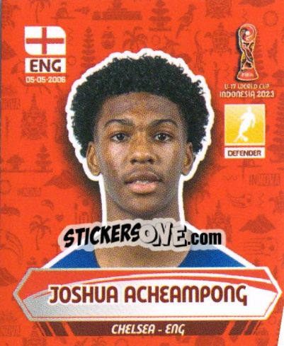 Sticker JOSHUA ACHEAMPONG - FIFA U-17 WORLD CUP INDONESIA 2023
 - INNOVA