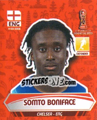 Sticker SOMTO BONIFACE - FIFA U-17 WORLD CUP INDONESIA 2023
 - INNOVA