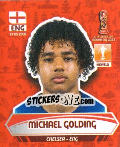 Sticker MICHAEL GOLDING - FIFA U-17 WORLD CUP INDONESIA 2023
 - INNOVA