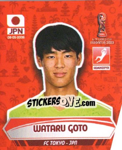 Sticker WATARU GOTO - FIFA U-17 WORLD CUP INDONESIA 2023
 - INNOVA