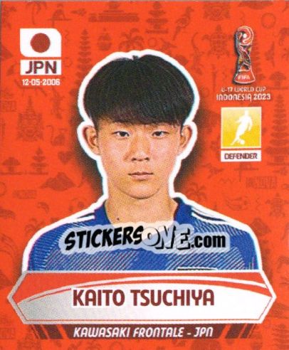 Sticker KAITO TSUCHIYA - FIFA U-17 WORLD CUP INDONESIA 2023
 n. 218 - INNOVA