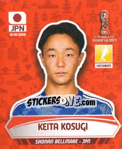 Sticker KEITA KOSUGI - FIFA U-17 WORLD CUP INDONESIA 2023
 - INNOVA