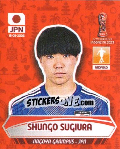 Sticker SHUNGO SUGIURA - FIFA U-17 WORLD CUP INDONESIA 2023
 - INNOVA