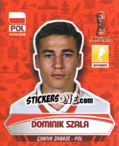 Sticker DOMINIK SZALA - FIFA U-17 WORLD CUP INDONESIA 2023
 - INNOVA