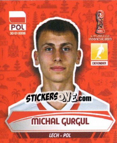 Sticker MICHAL GURGUL - FIFA U-17 WORLD CUP INDONESIA 2023
 - INNOVA