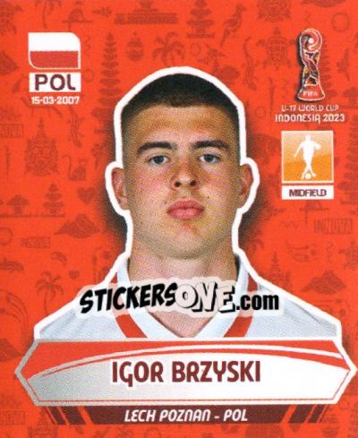Sticker IGOR BAZYSKI - FIFA U-17 WORLD CUP INDONESIA 2023
 - INNOVA
