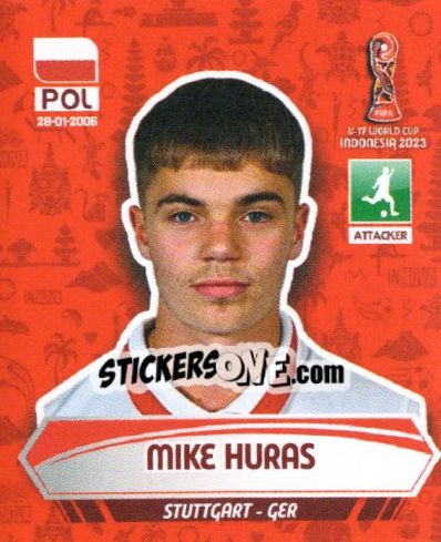 Sticker MIKE HURAS - FIFA U-17 WORLD CUP INDONESIA 2023
 - INNOVA