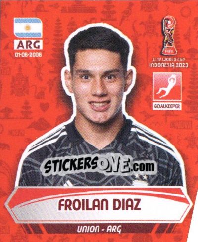 Sticker FROILAN DIAZ - FIFA U-17 WORLD CUP INDONESIA 2023
 - INNOVA