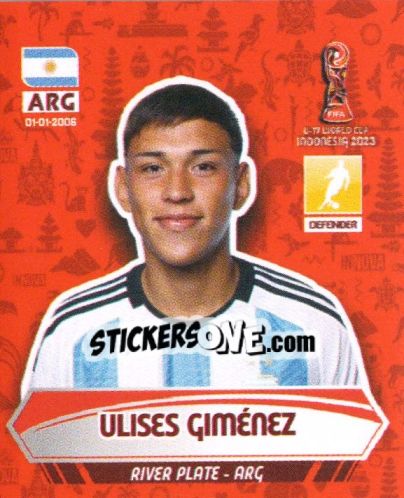 Figurina ULISES GIMENEZ - FIFA U-17 WORLD CUP INDONESIA 2023
 - INNOVA