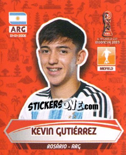 Cromo KEVIN GUTIERREZ - FIFA U-17 WORLD CUP INDONESIA 2023
 - INNOVA
