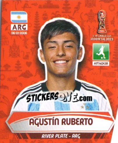 Figurina AGUSTIN RUBERTO - FIFA U-17 WORLD CUP INDONESIA 2023
 - INNOVA