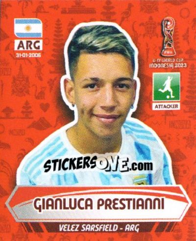 Cromo GIANLUCA PRESTIANNI - FIFA U-17 WORLD CUP INDONESIA 2023
 - INNOVA